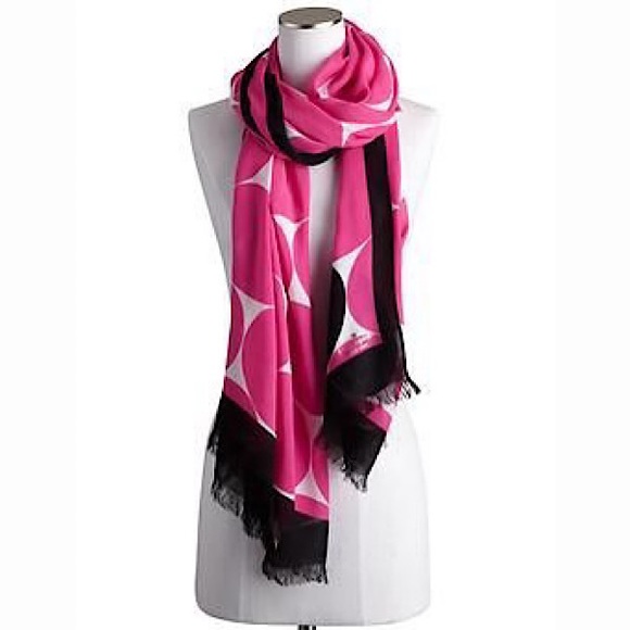 Kate Spade ‘Deborah’ Dot Scarf - Picture 2 of 6